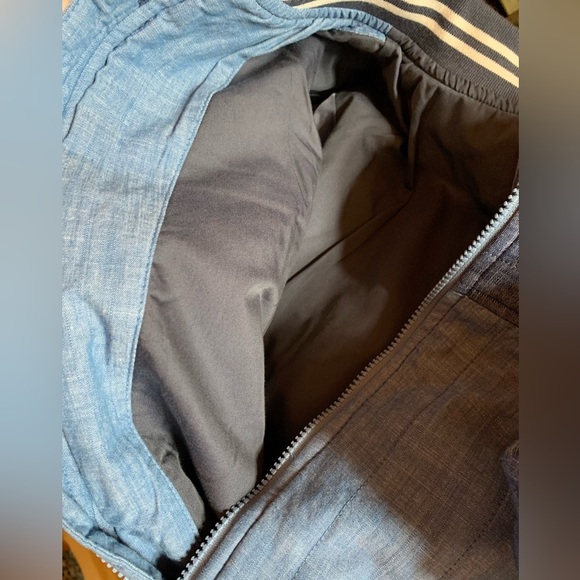 NWOT Denim Zip Up Varsity Blue Jacket w Thick Lining Kids L (12/14) - Picture 9 of 9